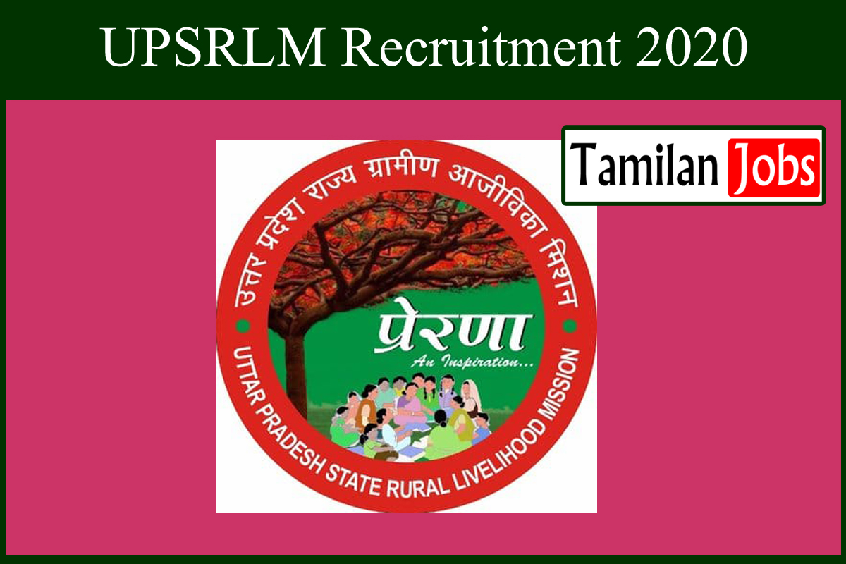 Upsrlm Recruitment 2020