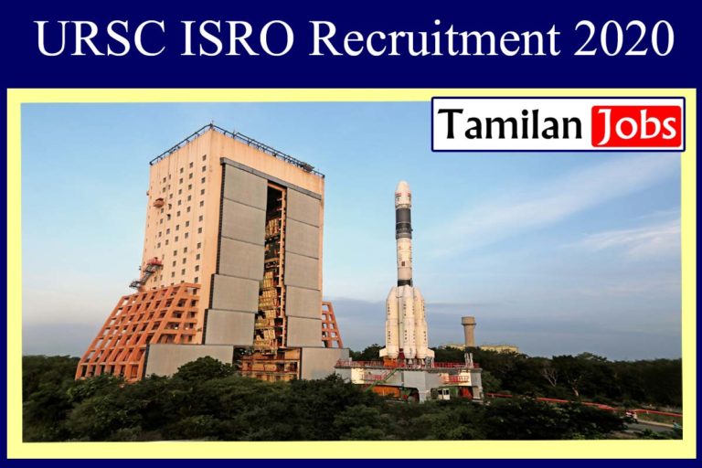 URSC ISRO Recruitment 2020