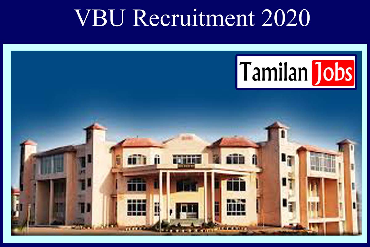 VBU Recruitment 2020