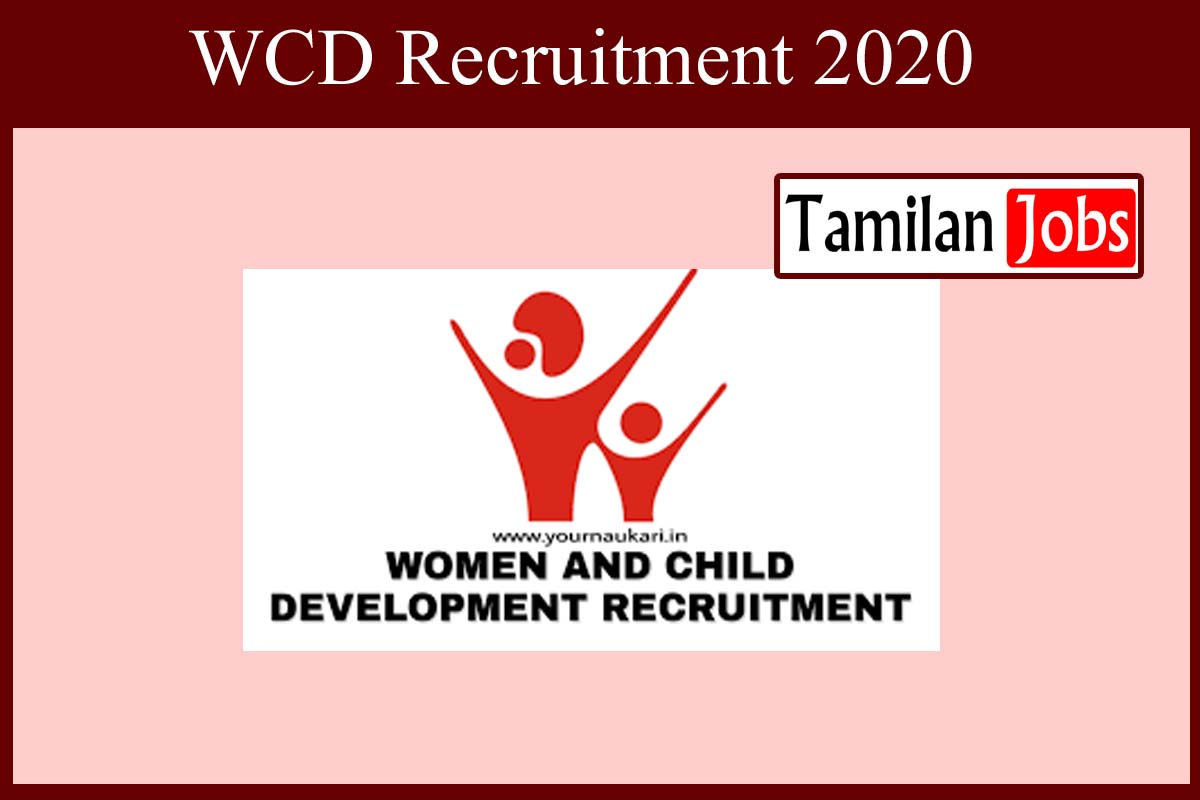 Wcd Recruitment 2020
