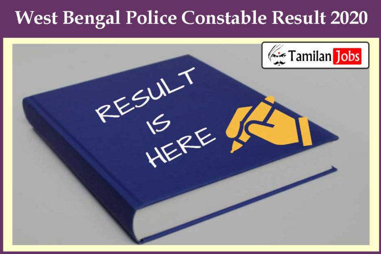 West Bengal Police Constable Result 2020