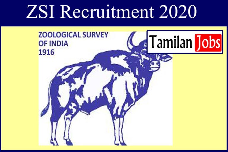 ZSI Recruitment 2020