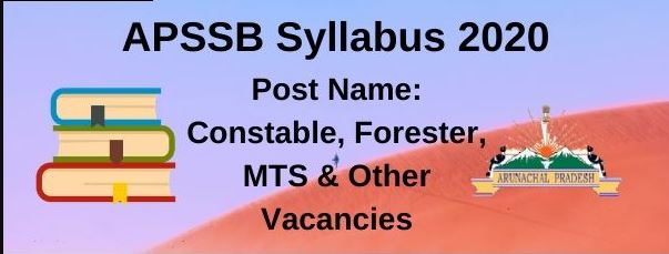 APSSB Constable Syllabus 2020 PDF