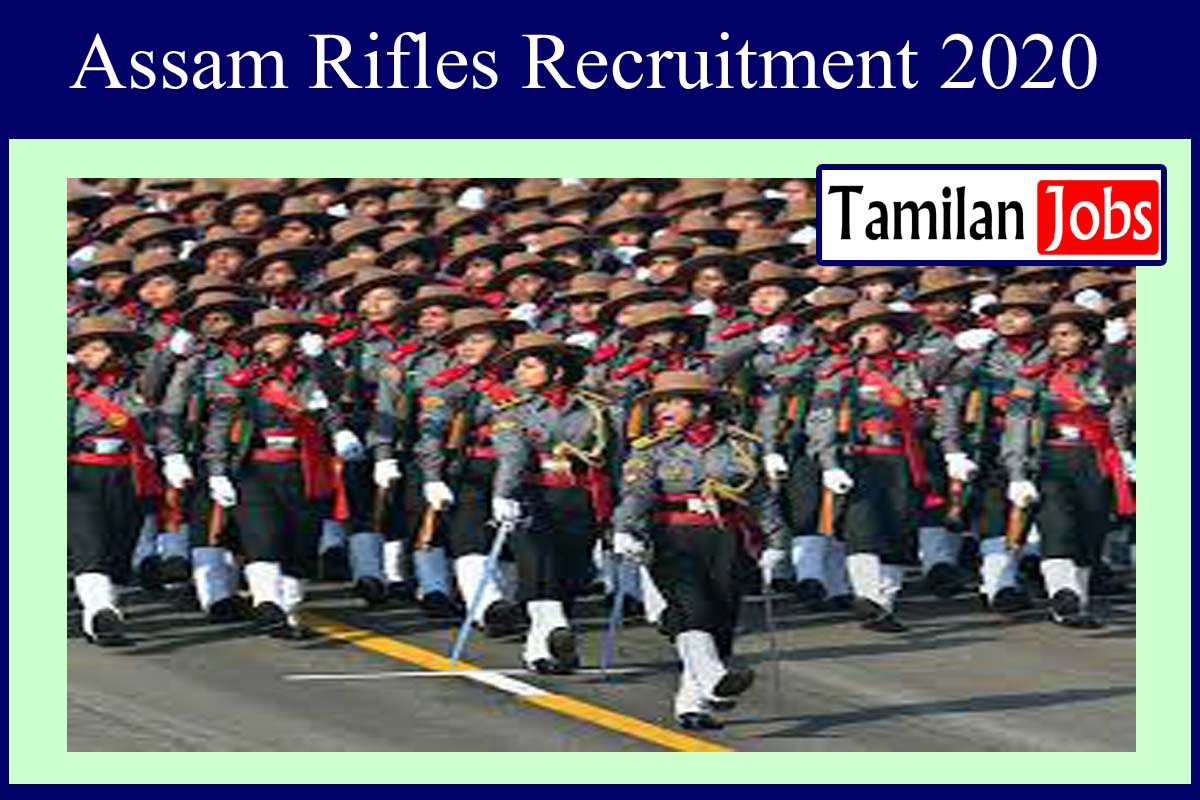 Assam Rifles Recruitment 2020