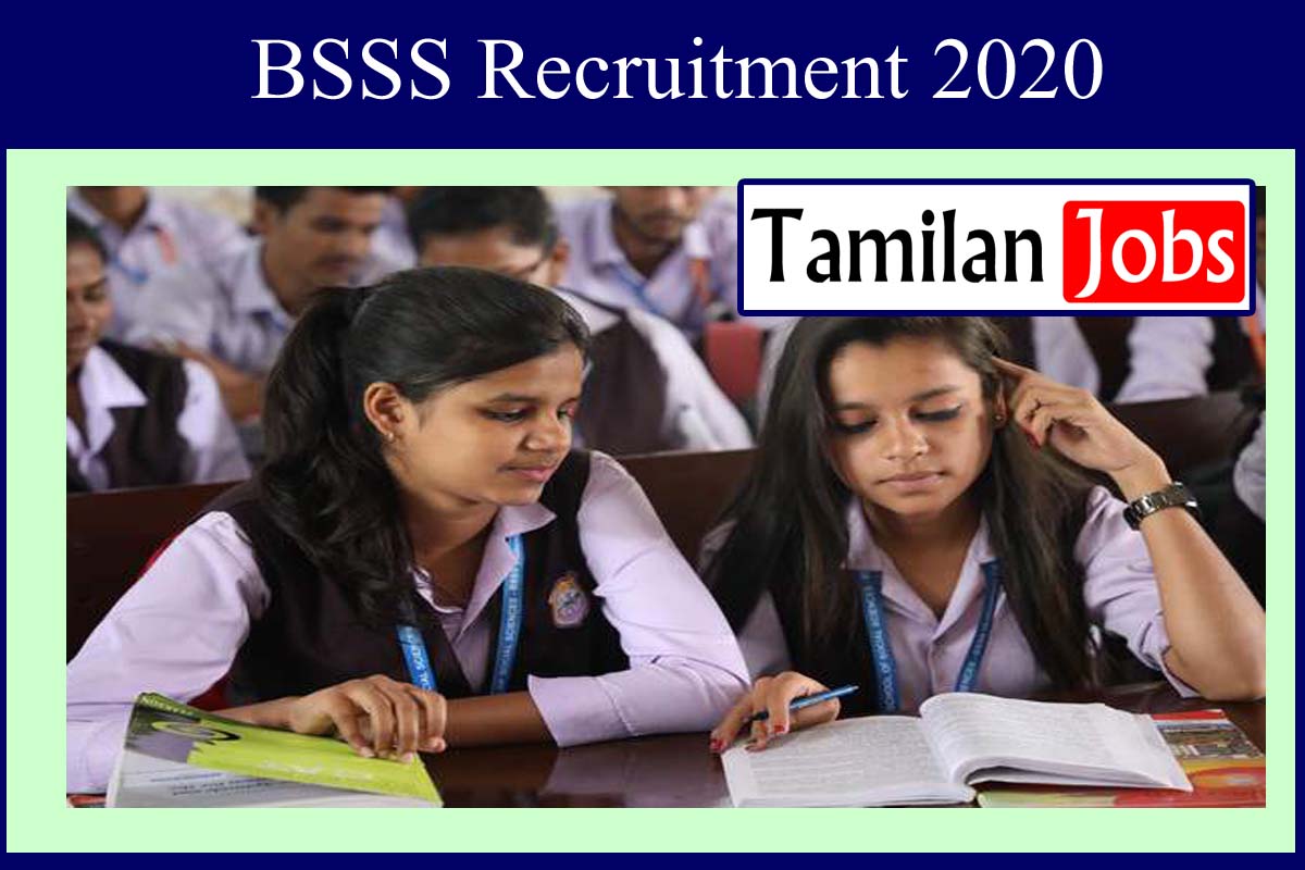 BSSS Recruitment 2020