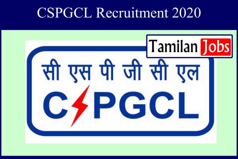 CSPGCL Recruitment 2020