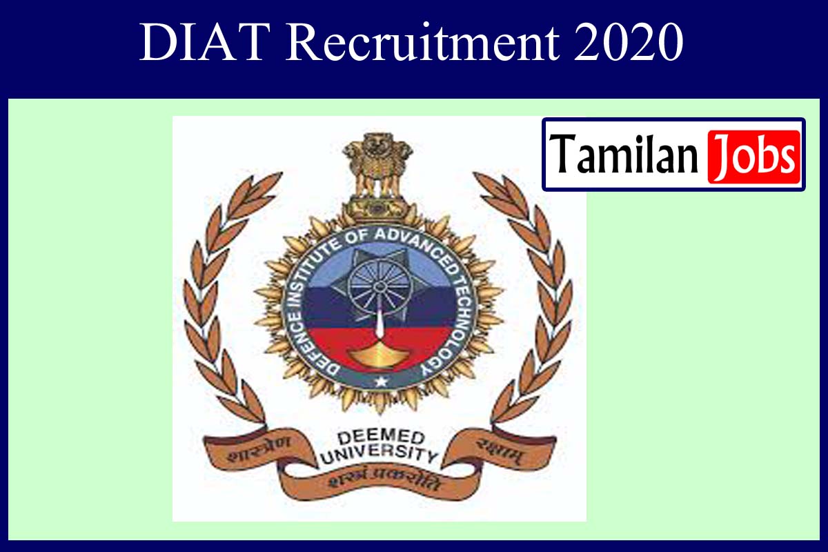 DIAT Recruitment 2020