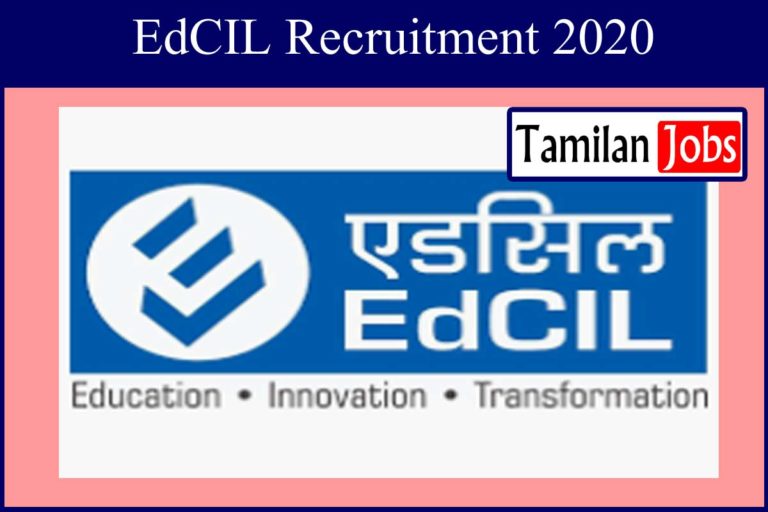 EdCIL Recruitment 2020