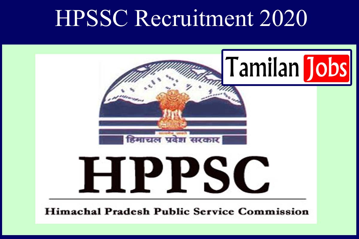 HPSSC Recruitment 2020