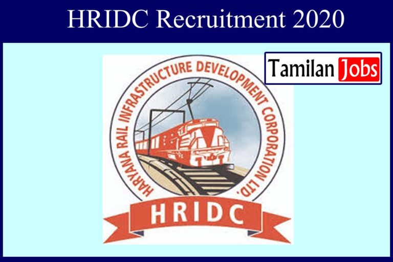 HRIDC Recruitment 2020