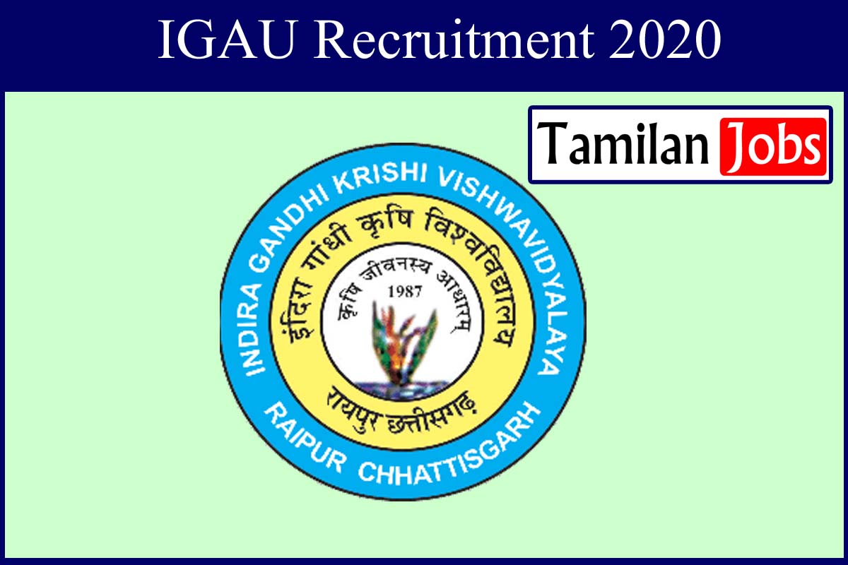 IGAU Recruitment 2020