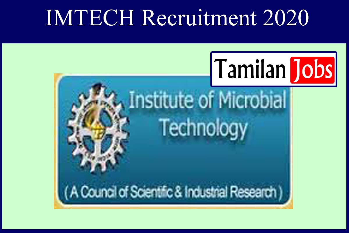 IMTECH Recruitment 2020