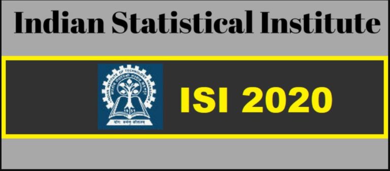 ISI Admission Test Syllabus 2020 PDF