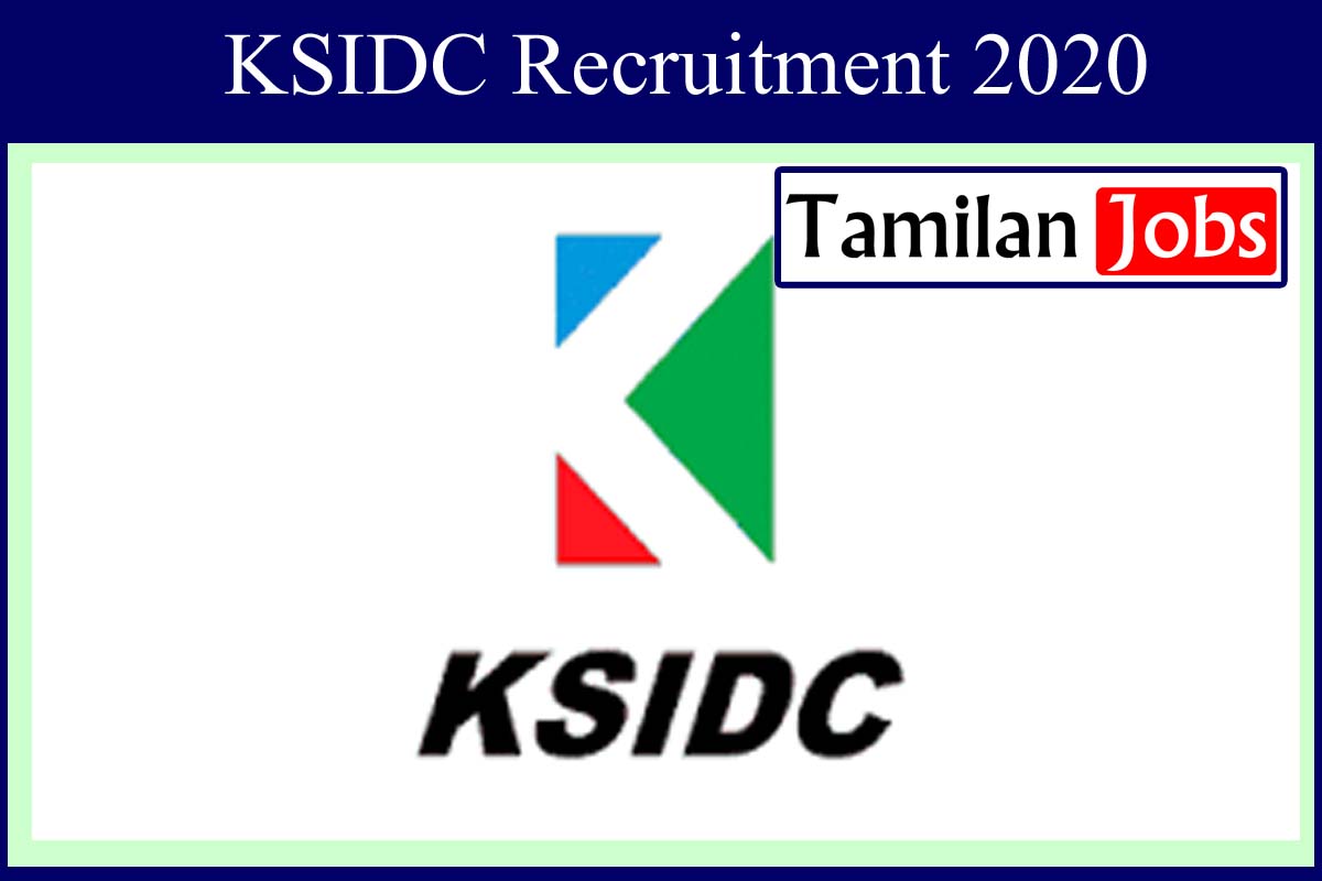 KSIDC Recruitment 2020