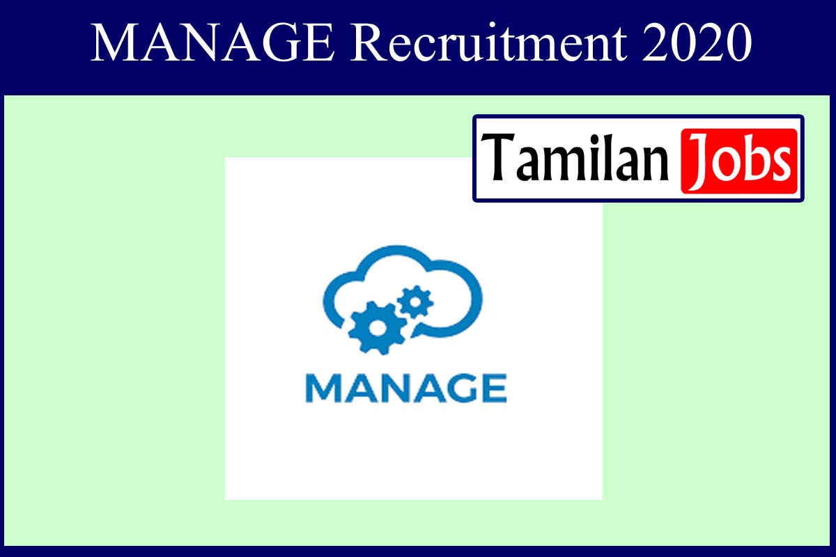 MANAGE Recruitment 2020