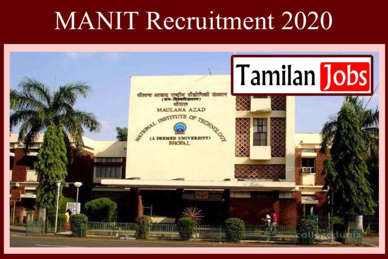 MANIT Recruitment 2020