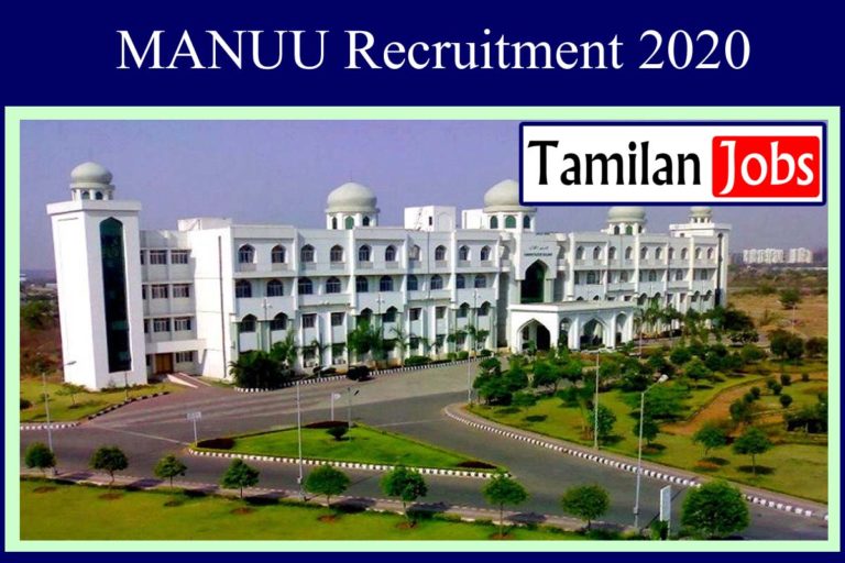 MANUU Recruitment 2020