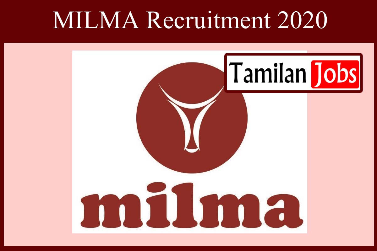 MILMA Recruitment 2020