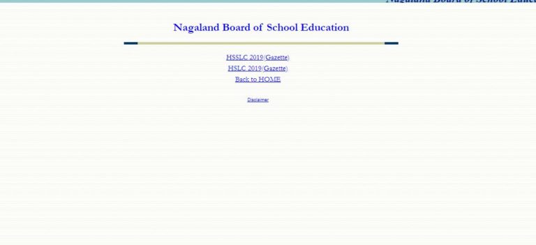 NBSE HSSLC Result 2020