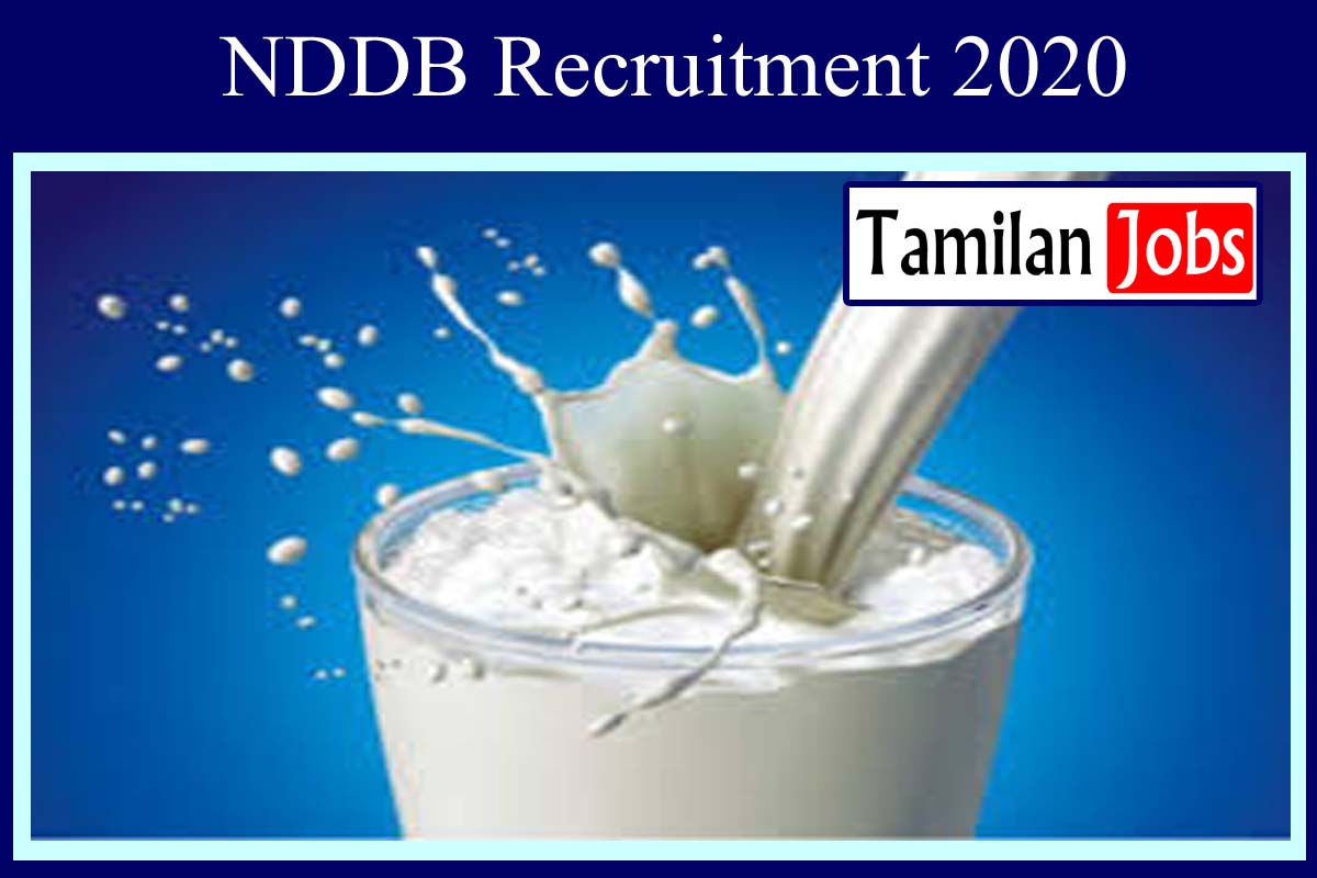 NDDB Recruitment 2020