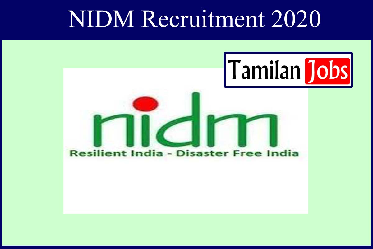 NIDM Recruitment 2020