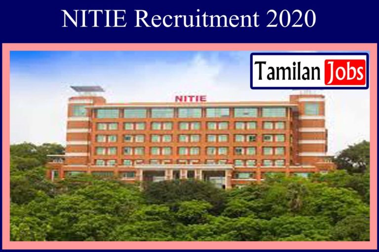NITIE Recruitment 2020