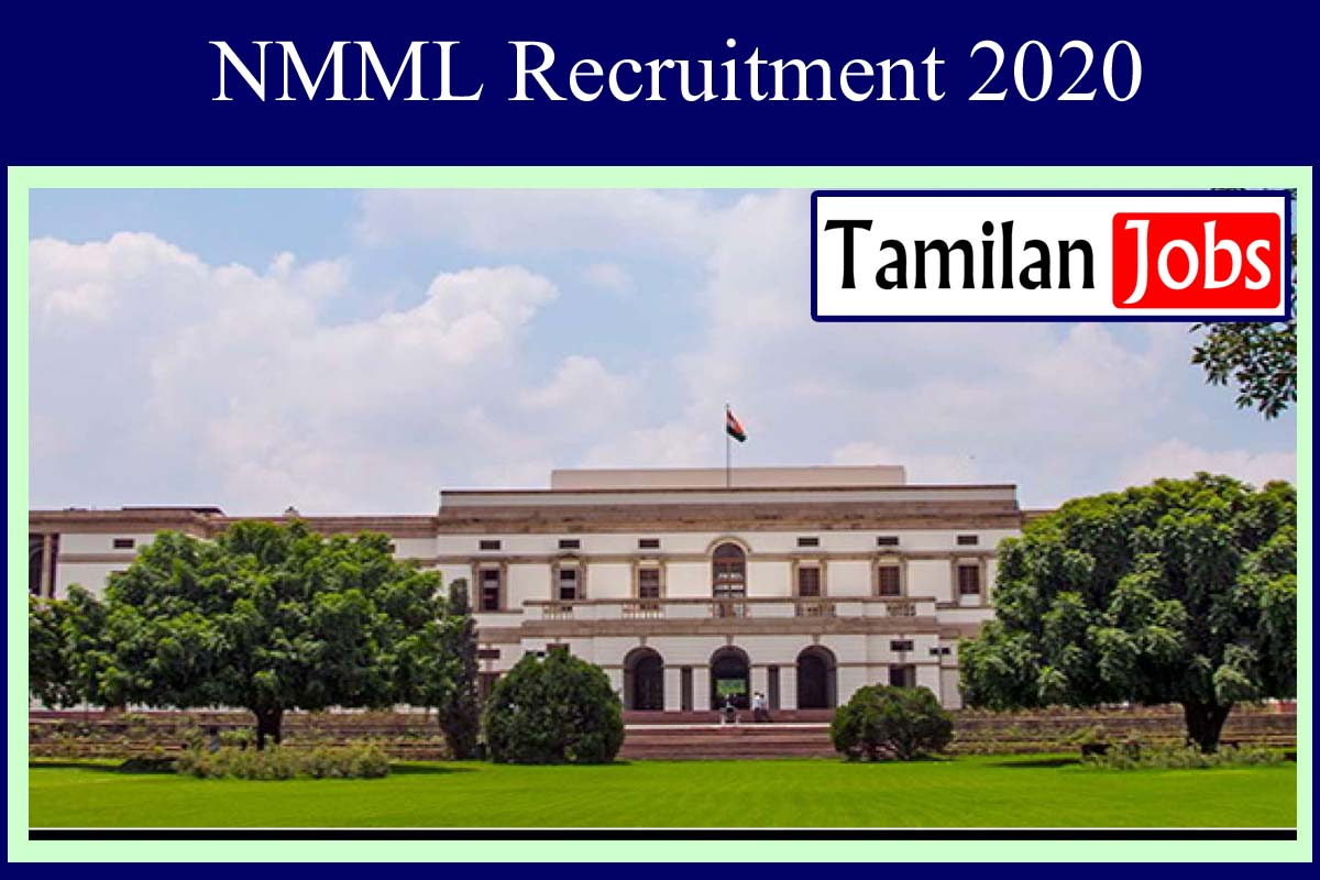 NMML Recruitment 2020