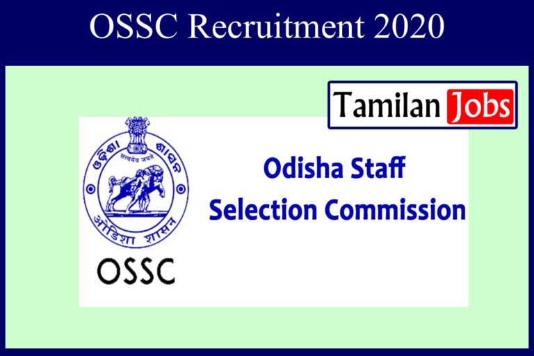 OSSC Recruitment 2020