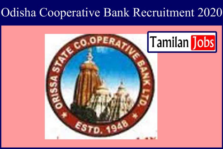 Odisha Cooperative Bank Recruitment 2020