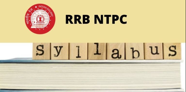 RRB NTPC Syllabus 2020 PDF