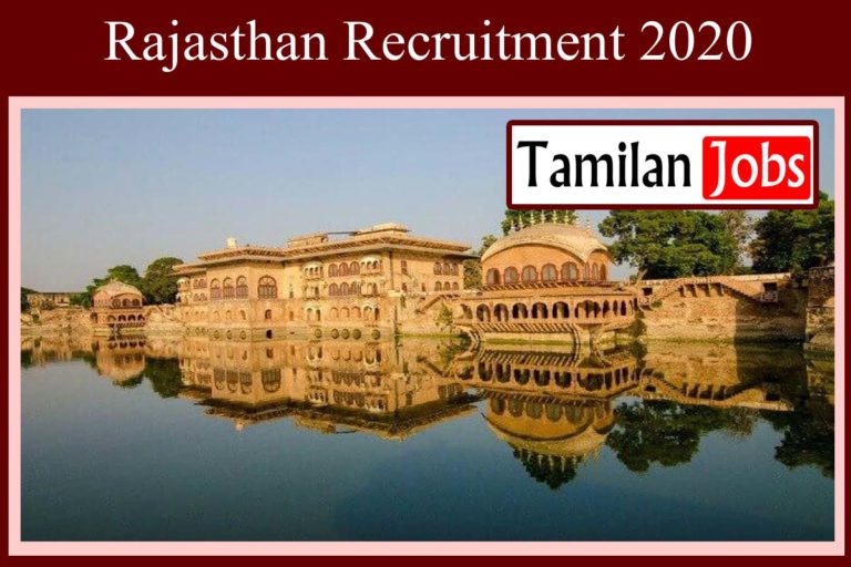 Rajasthan Recruitment 2020