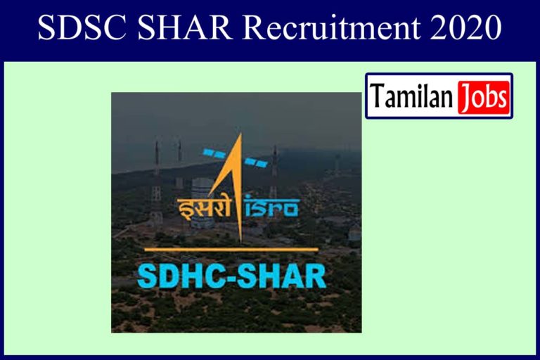 SDSC SHAR Recruitment 2020