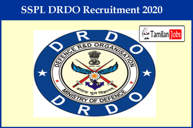 SSPL DRDO Recruitment 2020