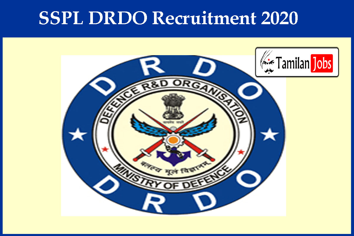 Sspl Drdo Recruitment 2020