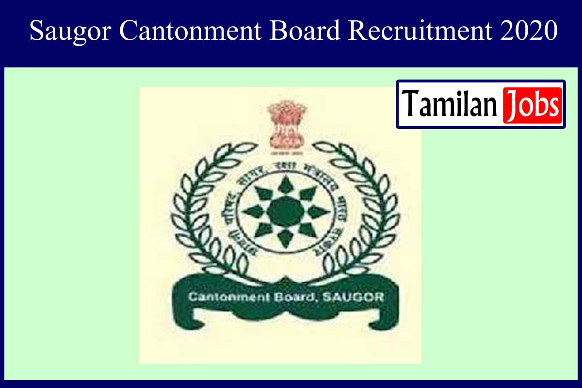 Saugor Cantonment Board Recruitment 2020