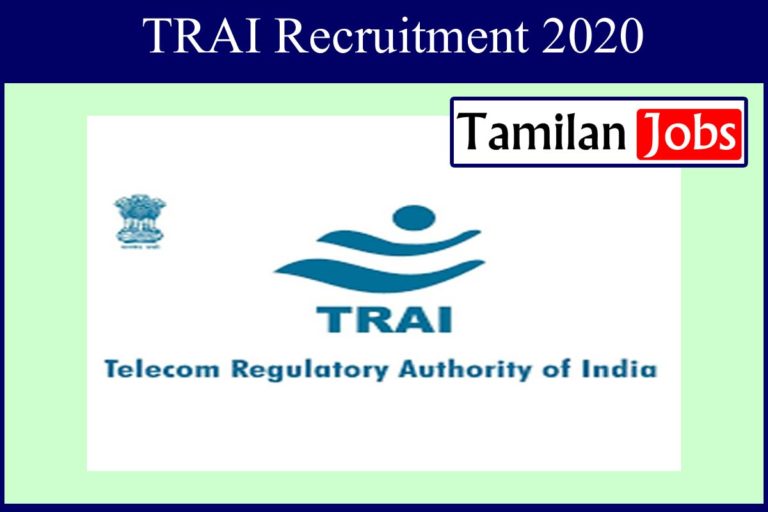 TRAI Recruitment 2020