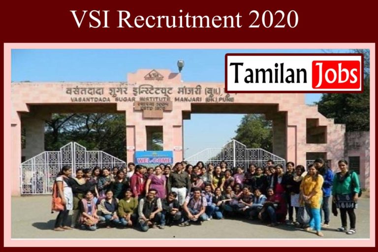 VSI Recruitment 2020