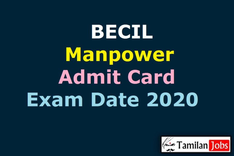BECIL Manpower Admit Card 2020