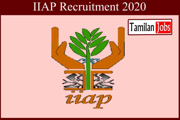 IIAP Recruitment 2020