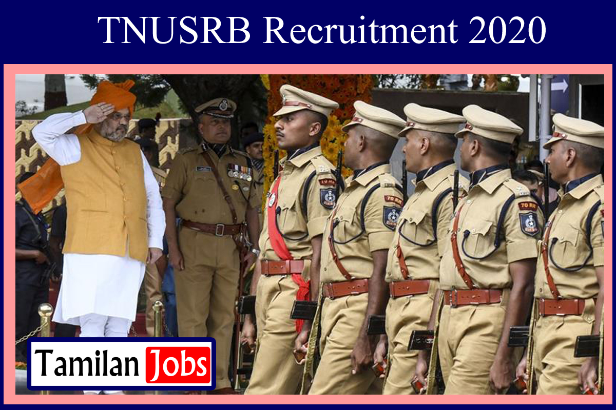 TNUSRB Recruitment 2020