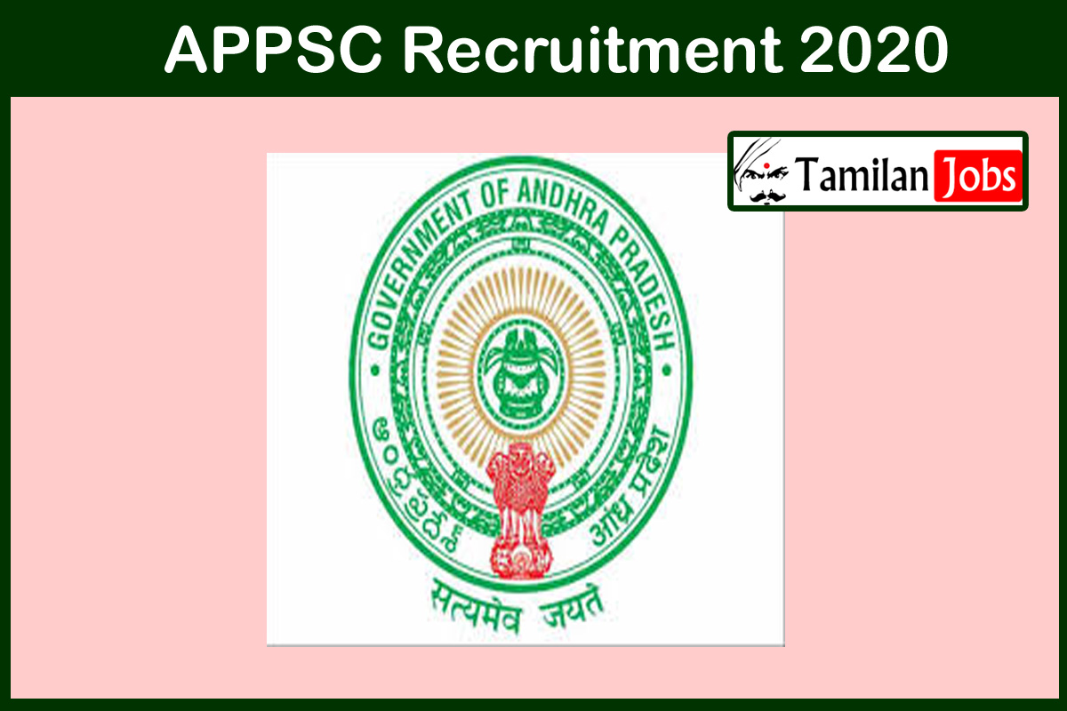 APPSC Recruitment 2020