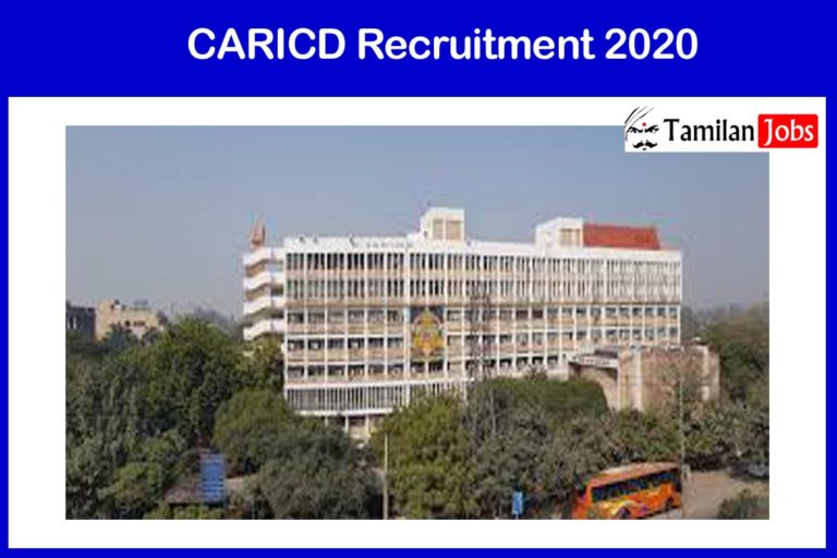 CARICD Recruitment 2020 Out -Candidates Can Apply For SRF Jobs
