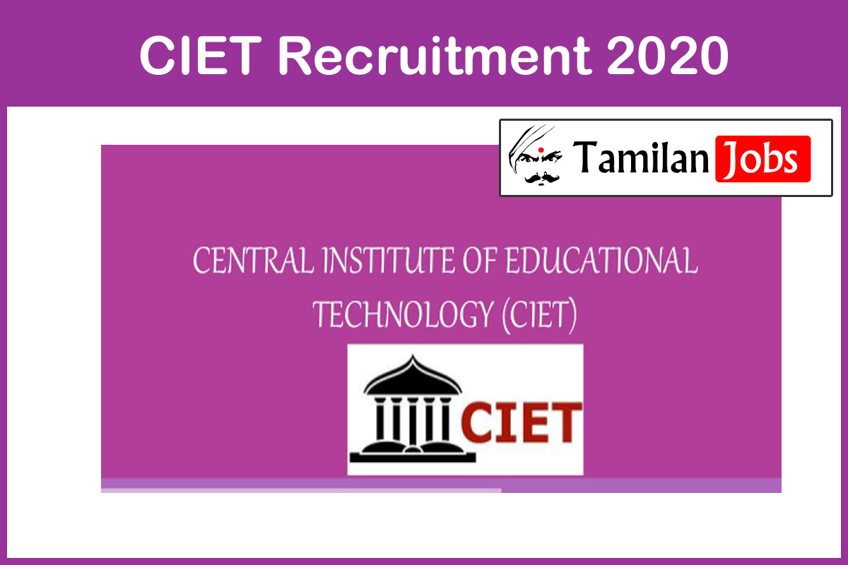 Ciet Recruitment 2020 Out |12Th, Degree, Diploma Candidates Can Apply For Video Editors Jobs