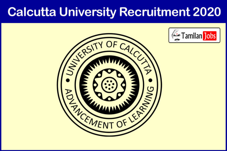 Calcutta University Recruitment 2020