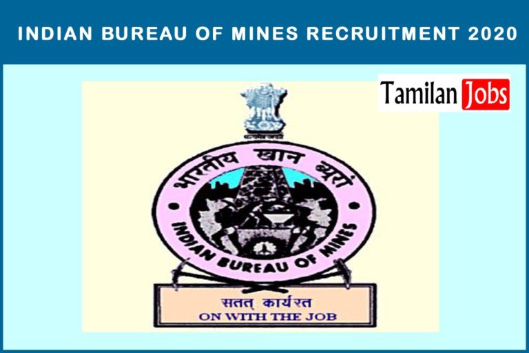 Indian Bureau of Mines Recruitment 2020