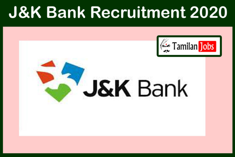 J&K Bank Recruitment 2020