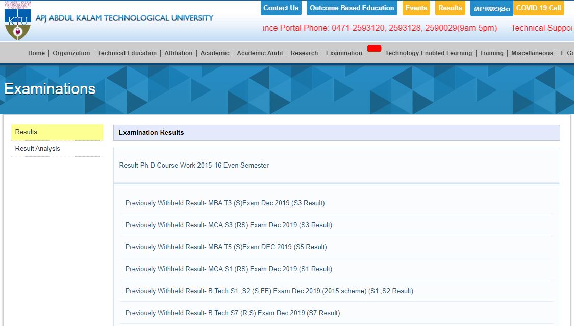 Ktu Result 2020