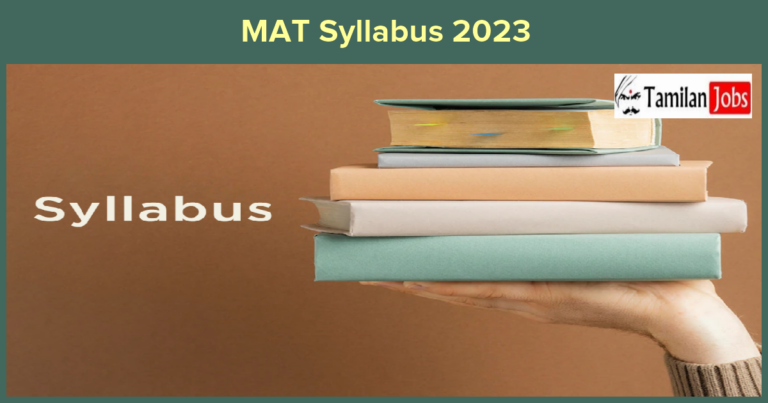 MAT Syllabus 2023