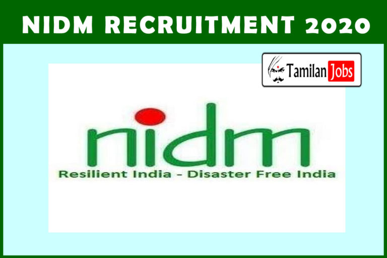 NIDM Recruitment 2020