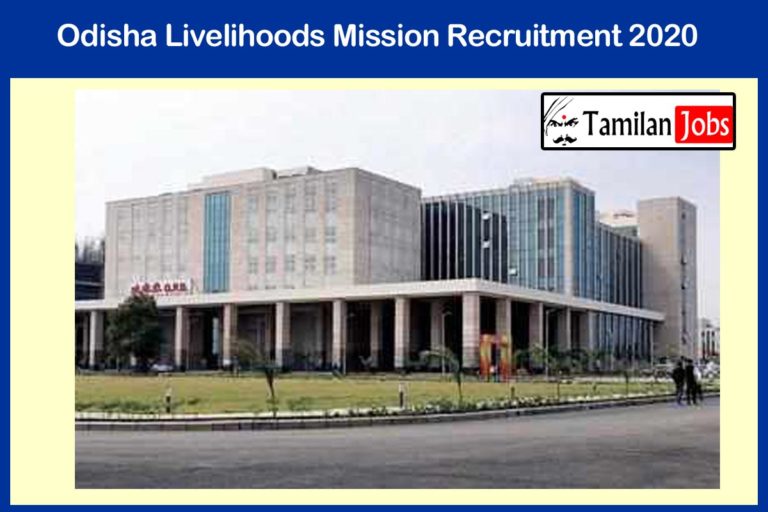Odisha Livelihoods Mission Recruitment 2020